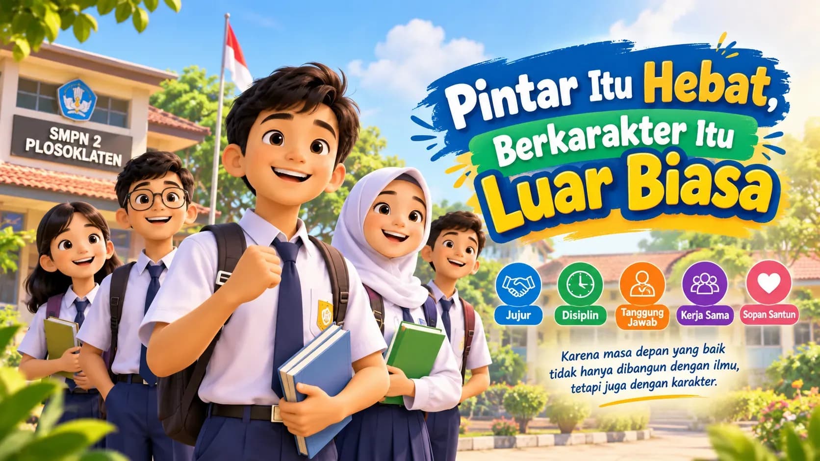 Pintar Itu Hebat, Berkarakter Itu Luar Biasa