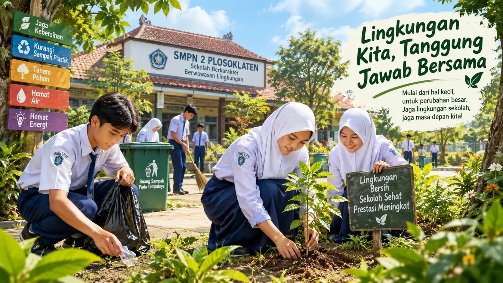🌿 Hijau Sekolahku, Bersih Lingkunganku, Cerah Masa Depanku!